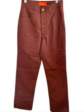 IJJI Studio Earth Brown Denim Jeans - Tag Size 6 (36" Waist) - Excellent Unisex